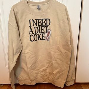 Gildan Cream Graphic Women’s Crewneck Sweater